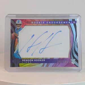 2023 Panini Illusions Hendon Hooker Rookie Endorsements Autographed Football Car